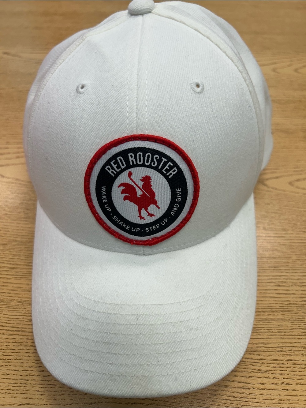 Red Rooster golf White snap back Baseball Cap